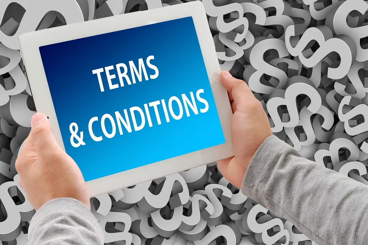tablet, monitor, display, conditions, terms and conditions of use, paragraph, provisions, arrangements, hook, check mark, agree, consent, yes, mark with a cross, ticked off, done, checklist, box, man, hand, keep, conditions, conditions, conditions, conditions, conditions, agree, checklist